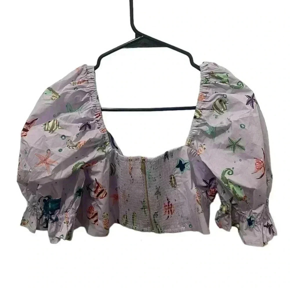 Hill House Isabella Top Sea Creatures Size Medium - Picture 3 of 6